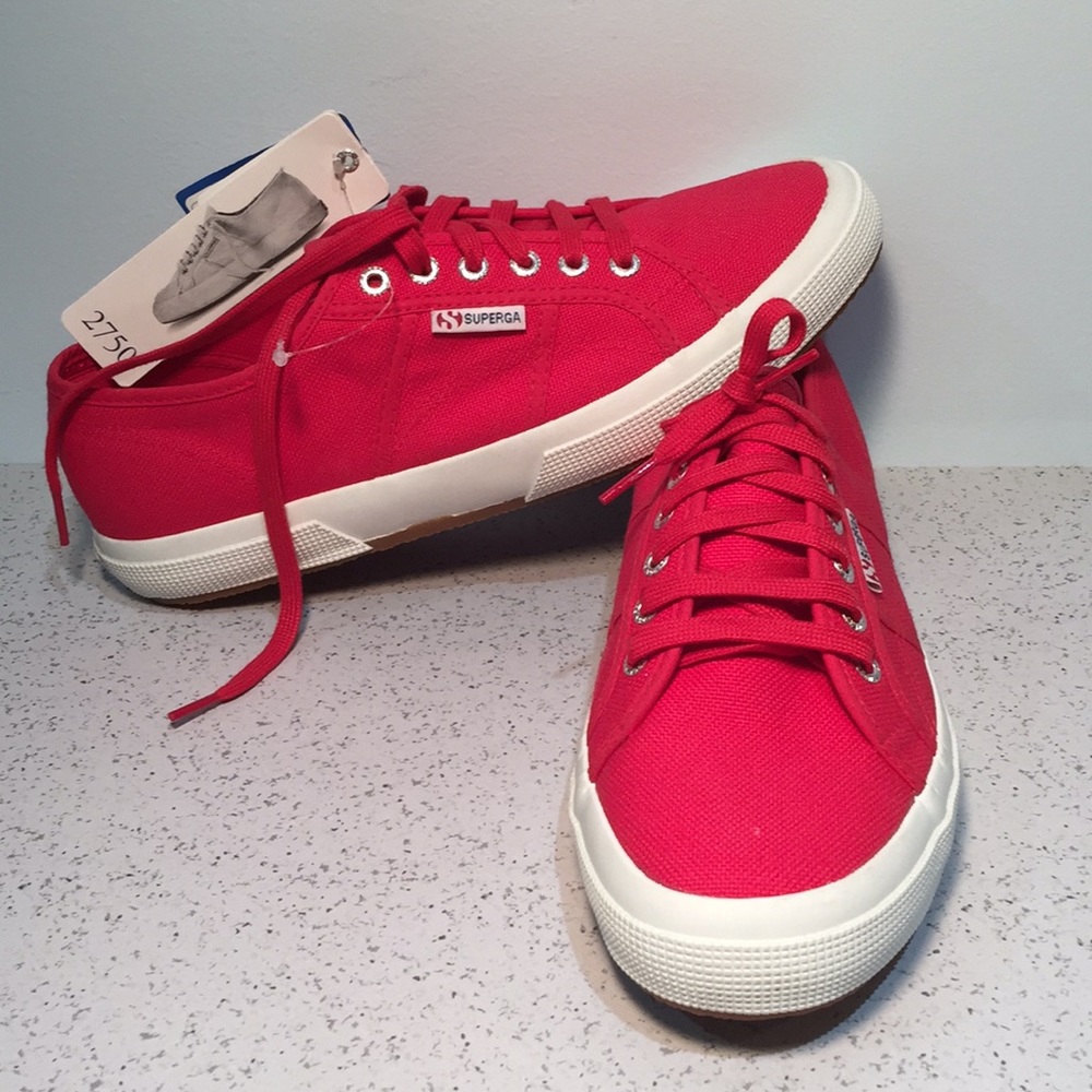 Superga Men’s  Red canvas sneakers size 11…